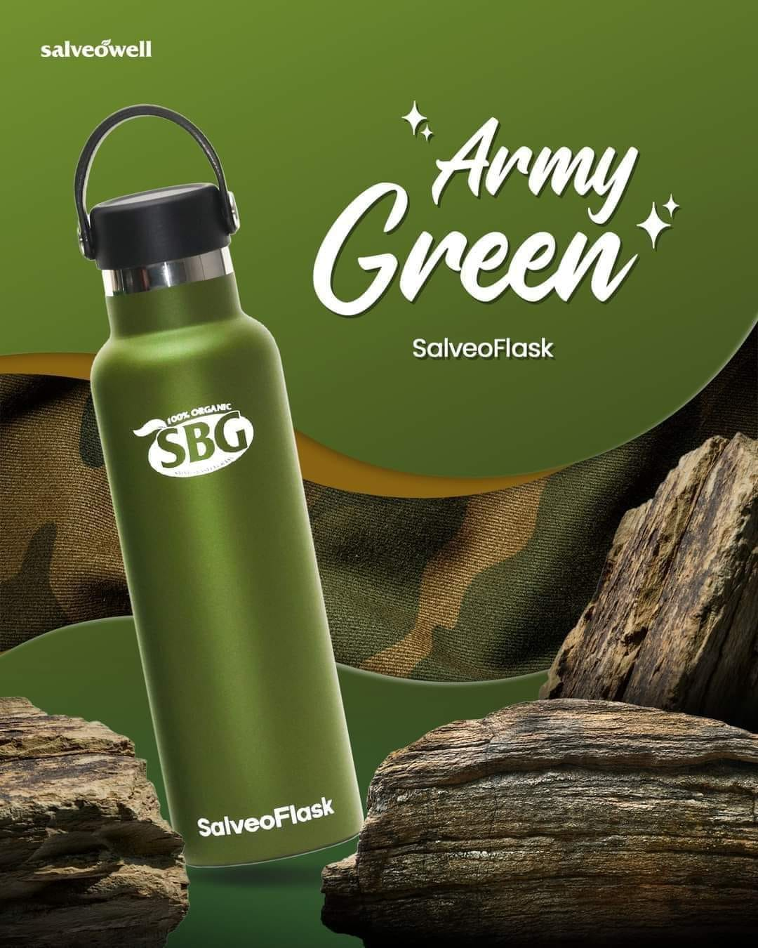 SalveoFlask 20oz Army Green Tumbler