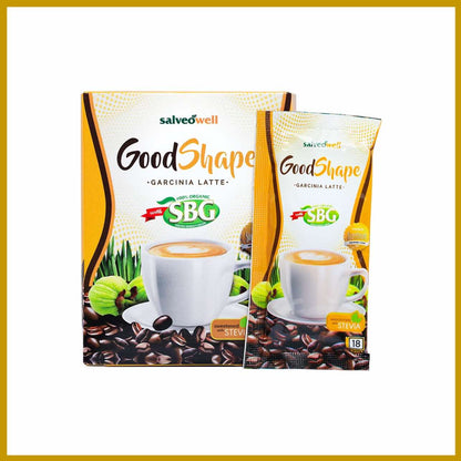 GoodShape Skinny Latte Coffee, Slimming coffee by Salveo, 18grams x 10sachets